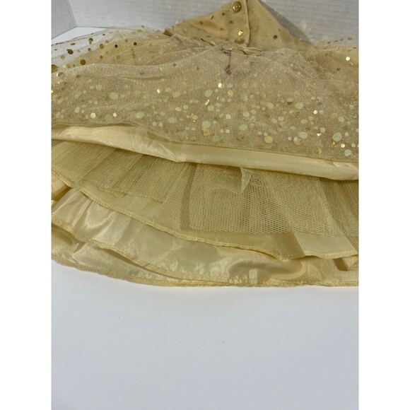 Baby Beri Baby Girl Gold Tulle Sequin Party Dress Size 3 To 6 Months - Picture 6 of 11